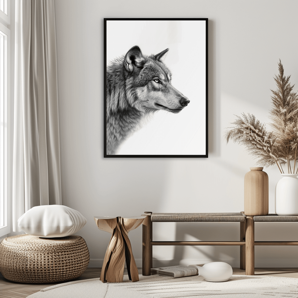 Artic Wolf Art Print