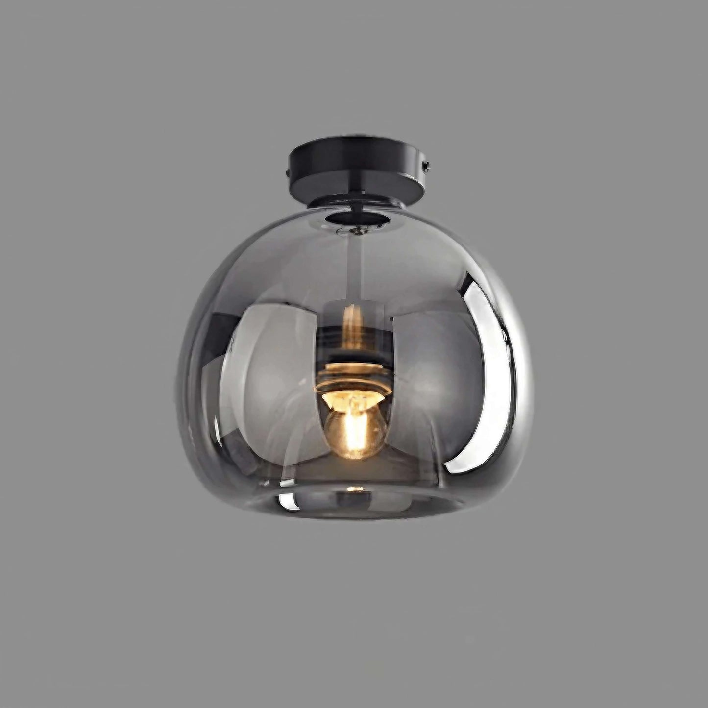 Modern smoked glass pendant light, ceiling light