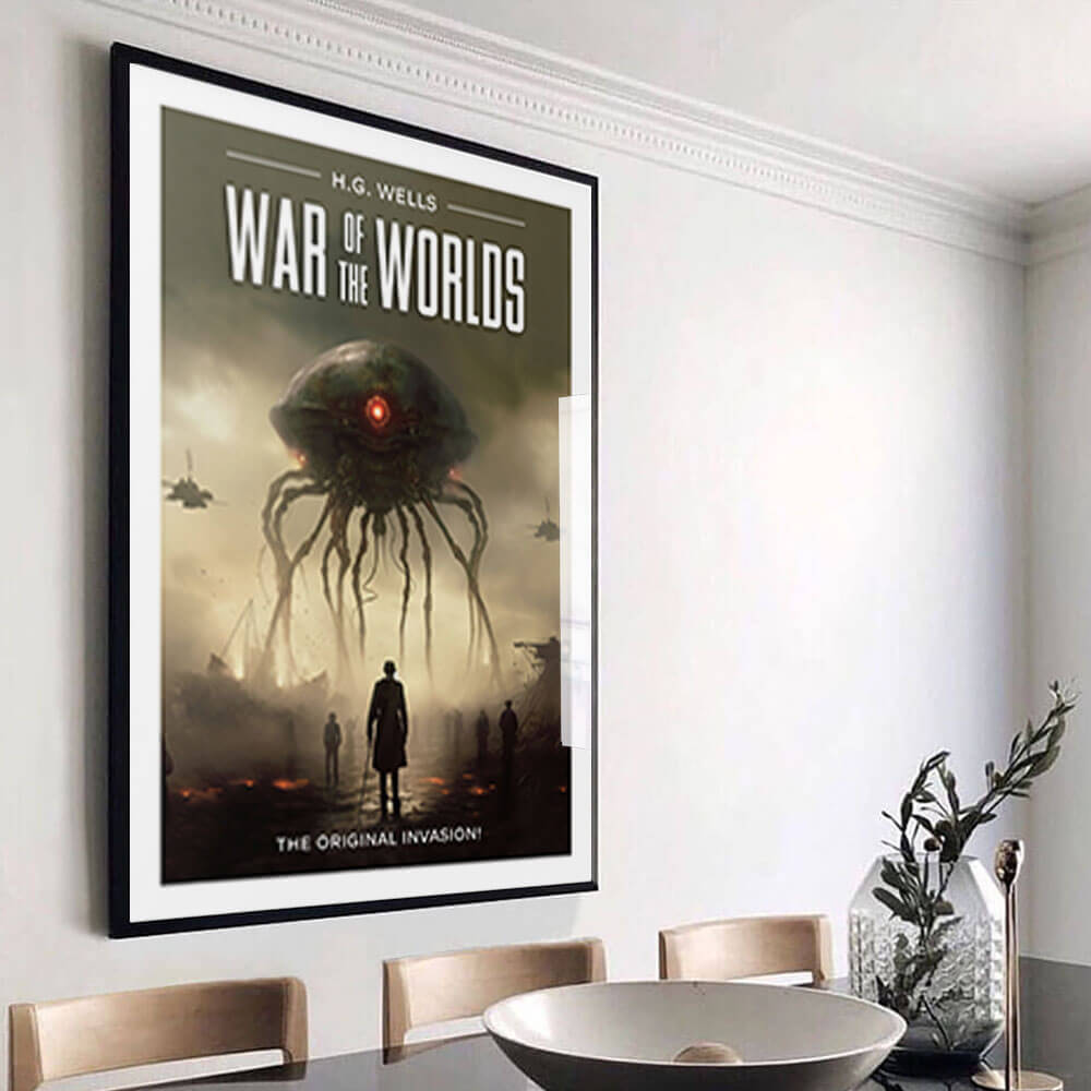 Lámina artística de la película La guerra de los mundos