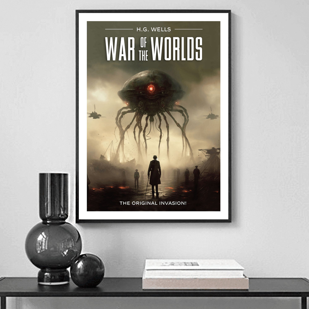 Lámina artística de la película La guerra de los mundos