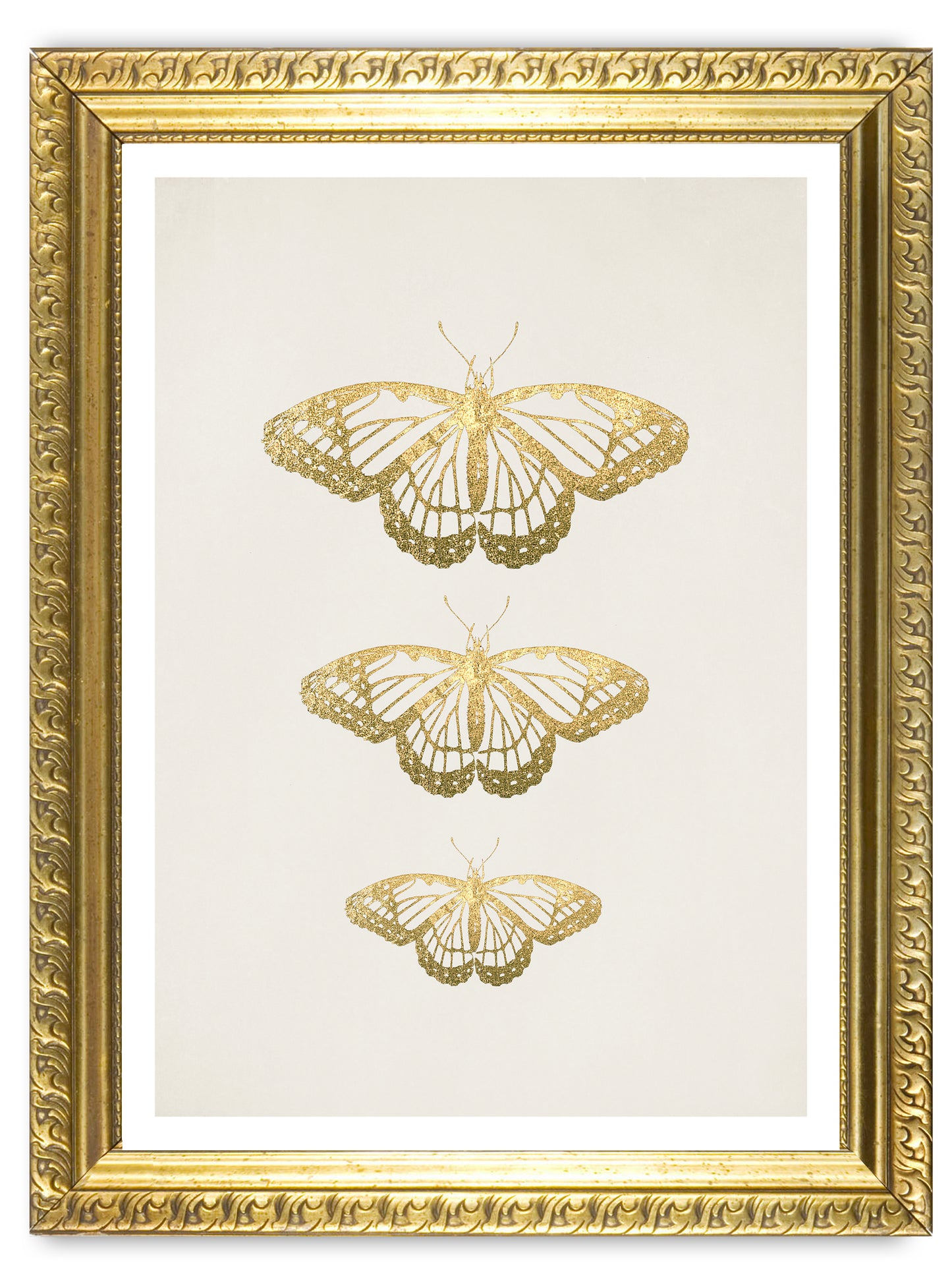 Gold Butterflies Art Print - Jasmine and Jade Interiors