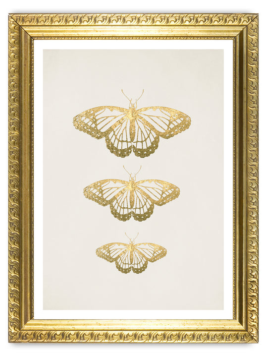 Gold Butterflies Art Print - Jasmine and Jade Interiors