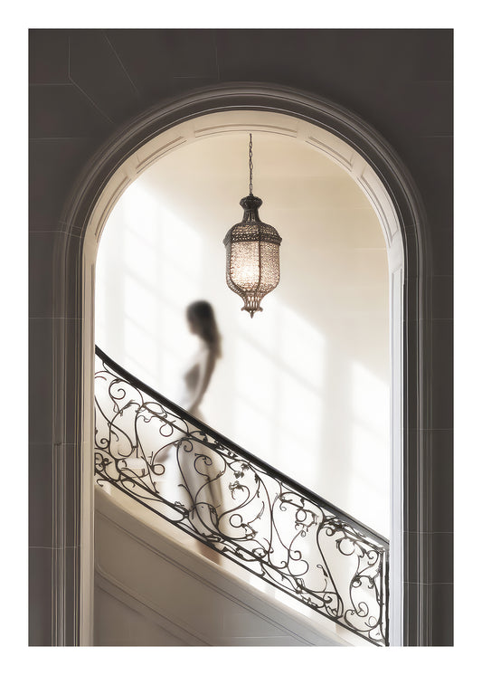 Parisian Shadow Lady Art Print