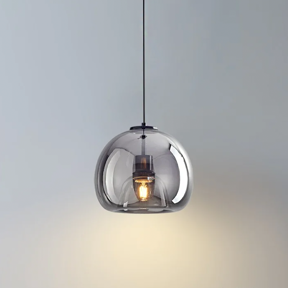 Minimalistesch Glass Drop Pendant Light - 2 Faarwen