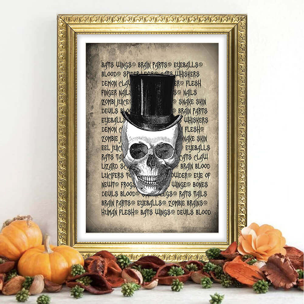 Vintage Skull Art Print