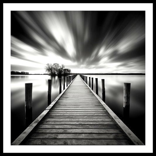 Dark Lake Wall Art Print