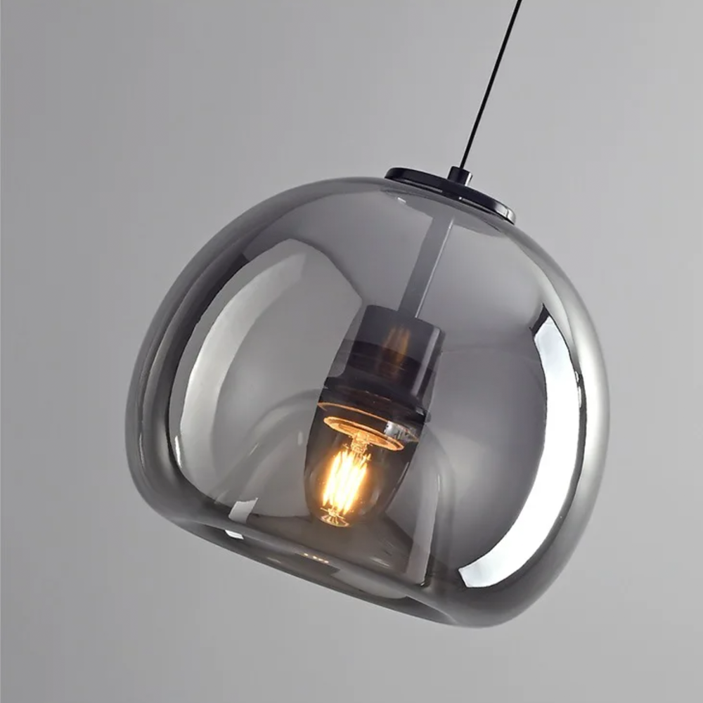 Minimalistesch Glass Drop Pendant Light - 2 Faarwen