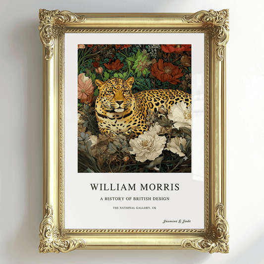 William Morris Inspired, Signed - Leopard Print