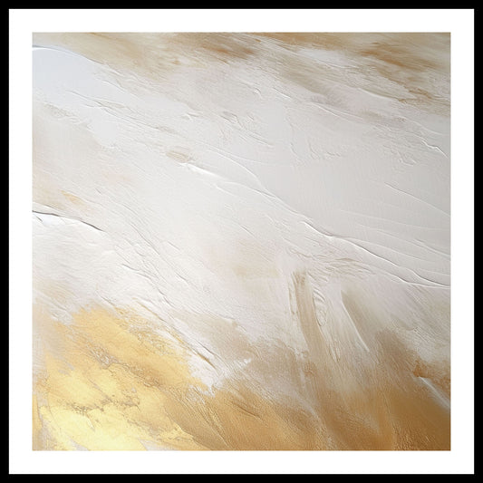 Minimalist Gold Abstract Art Print