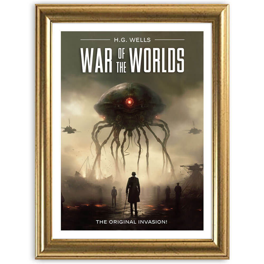Lámina artística de la película La guerra de los mundos