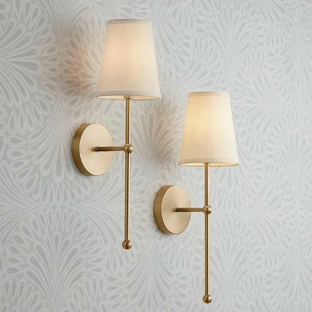 Elegance guld vägglampa
