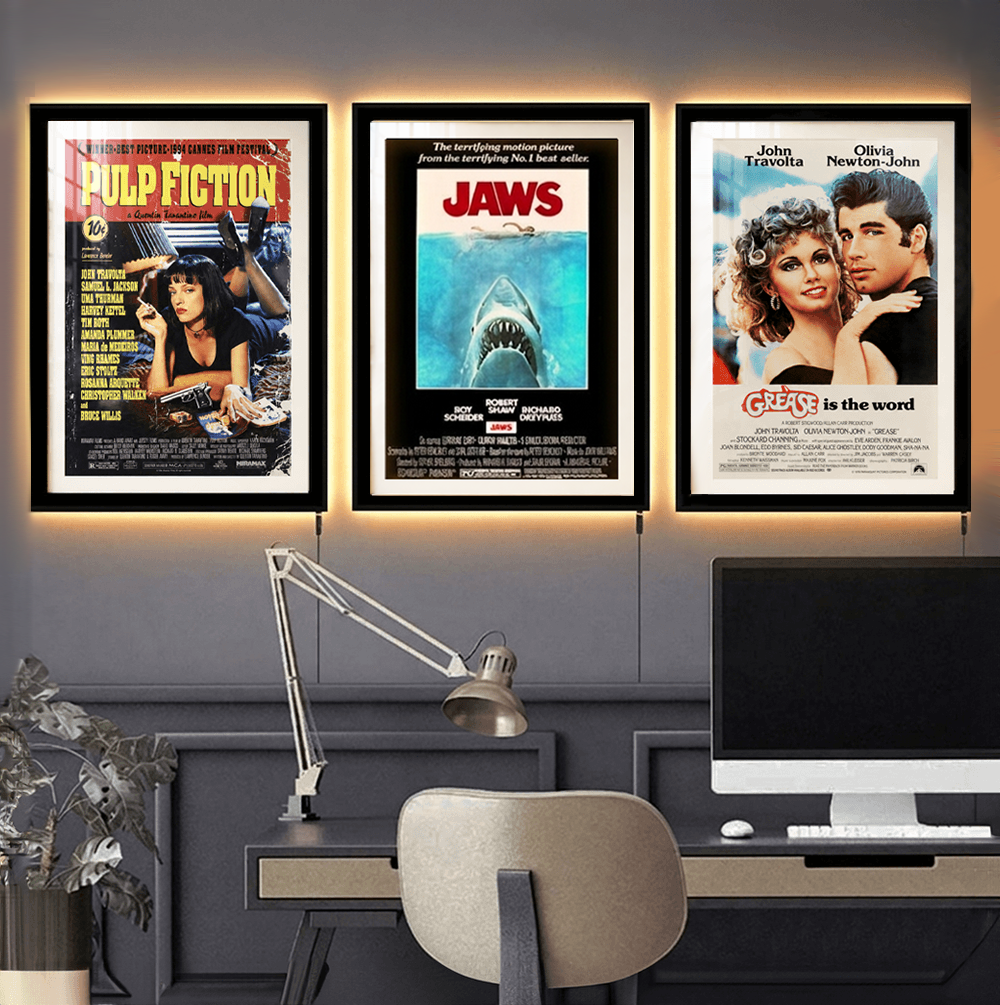 Karya Seni Berbingkai Film Pulp Fiction LED