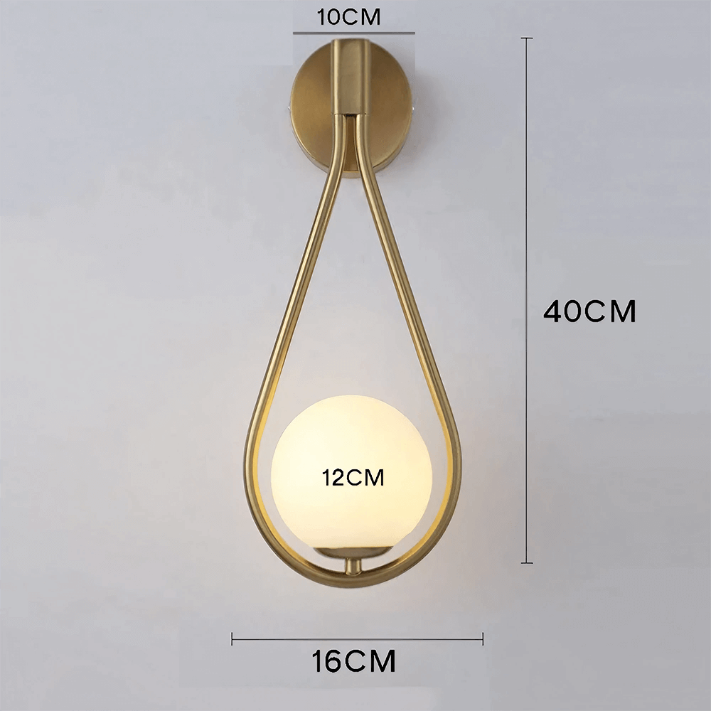 Nordic Loop Vägglampa - Svart