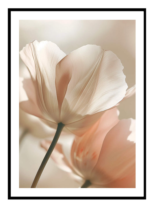 Beige Poppy Art Print