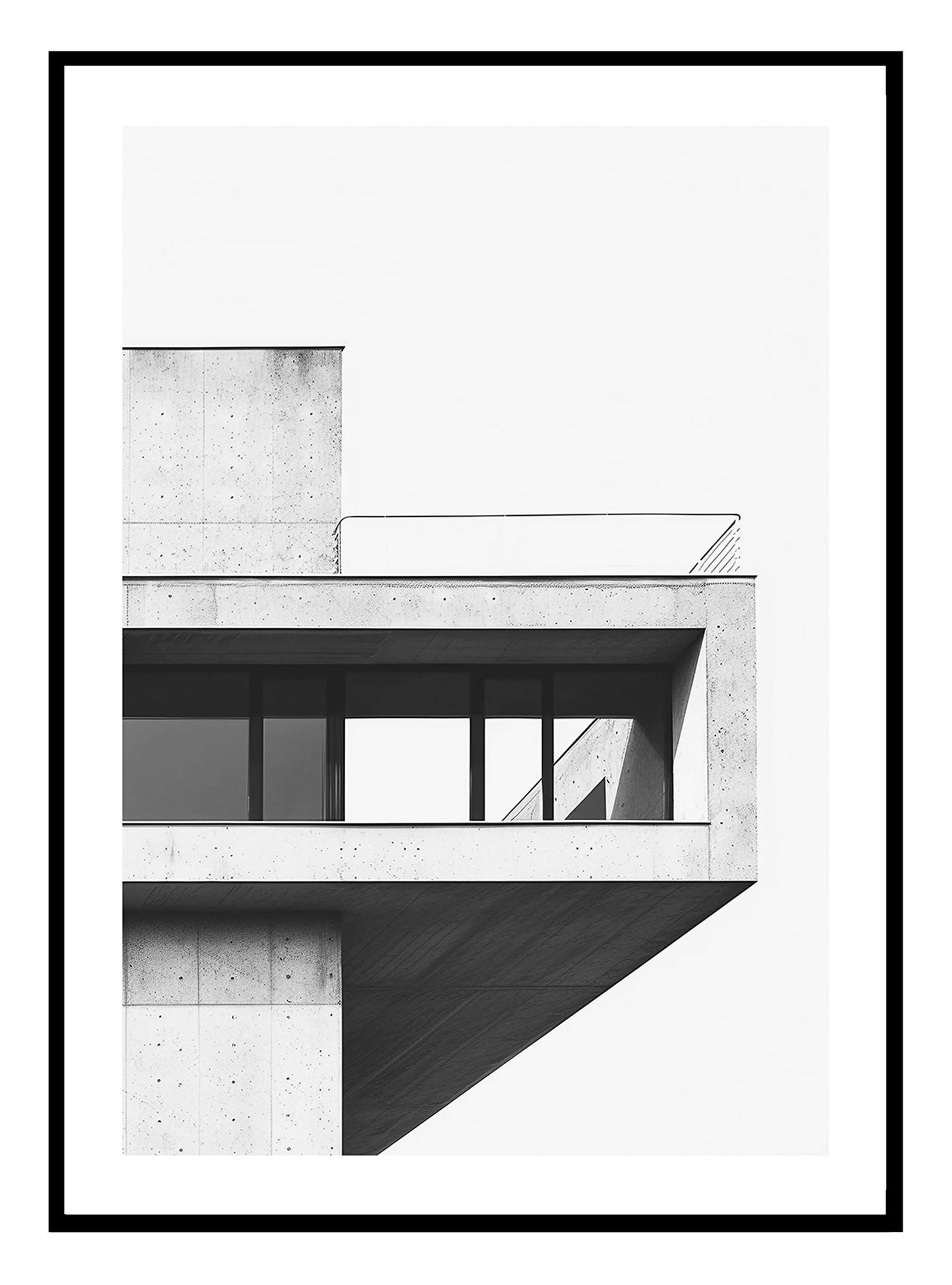 Arquitetura Brutalista (B) Impressão de Arte