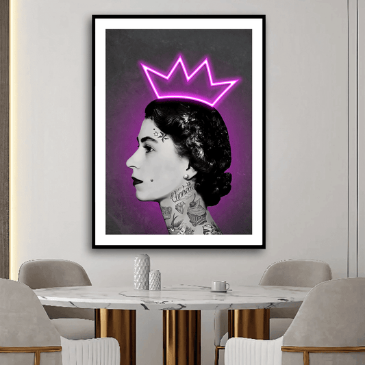 Neon Queen Art Print