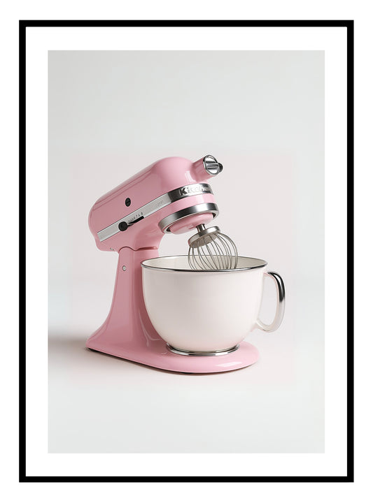 Retro Food Mixer Art Print