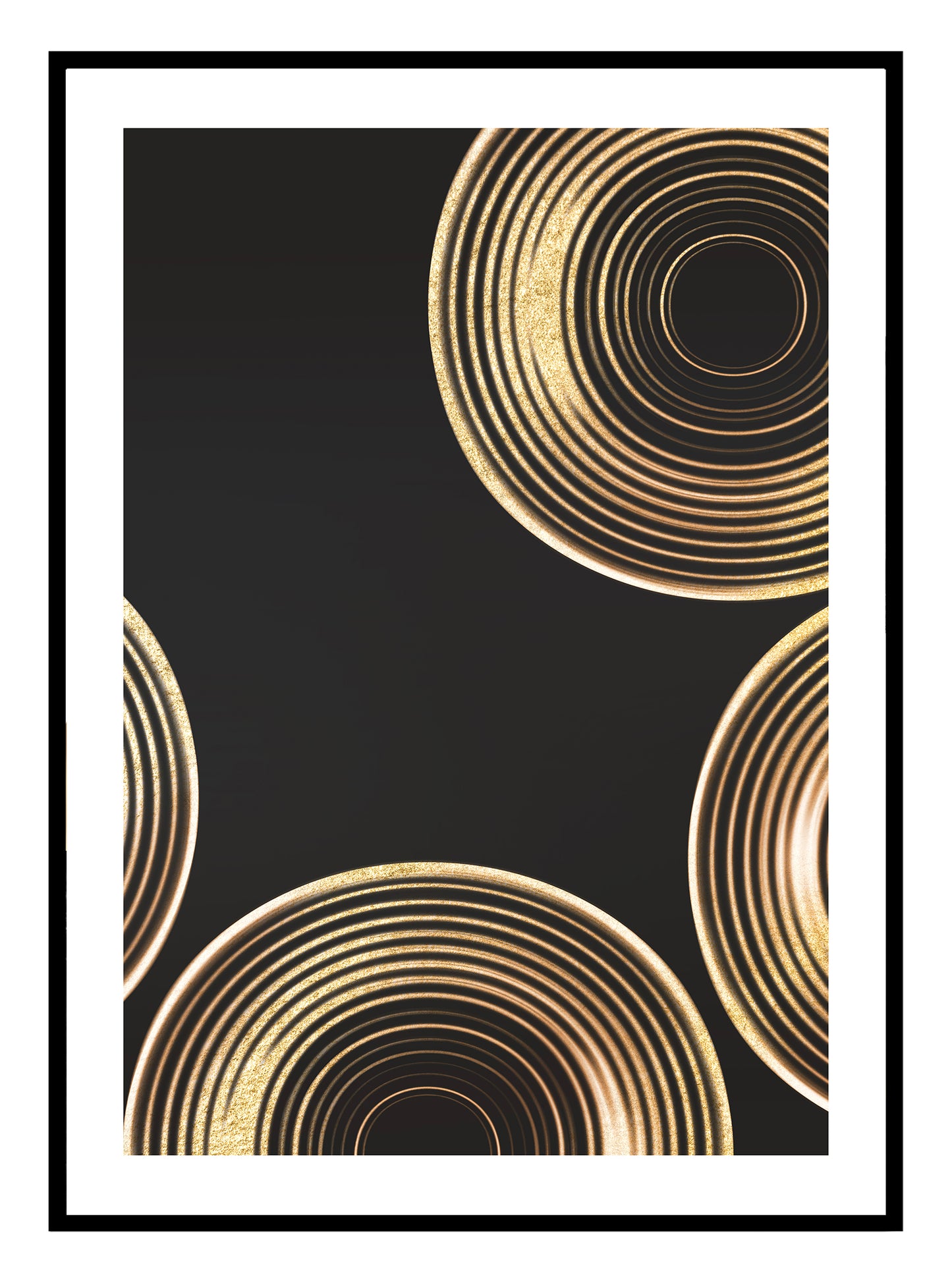 Gold Rings Art Print - Jasmine and Jade Interiors