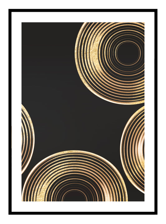 Gold Rings Art Print - Jasmine and Jade Interiors