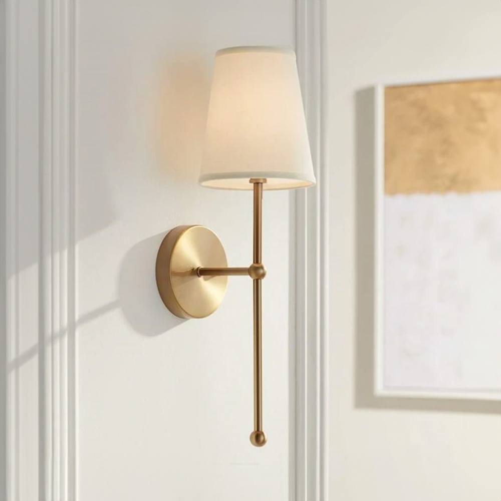 Elegance guld vägglampa