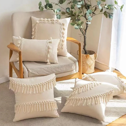 Boho Tasselled Cushion (D)