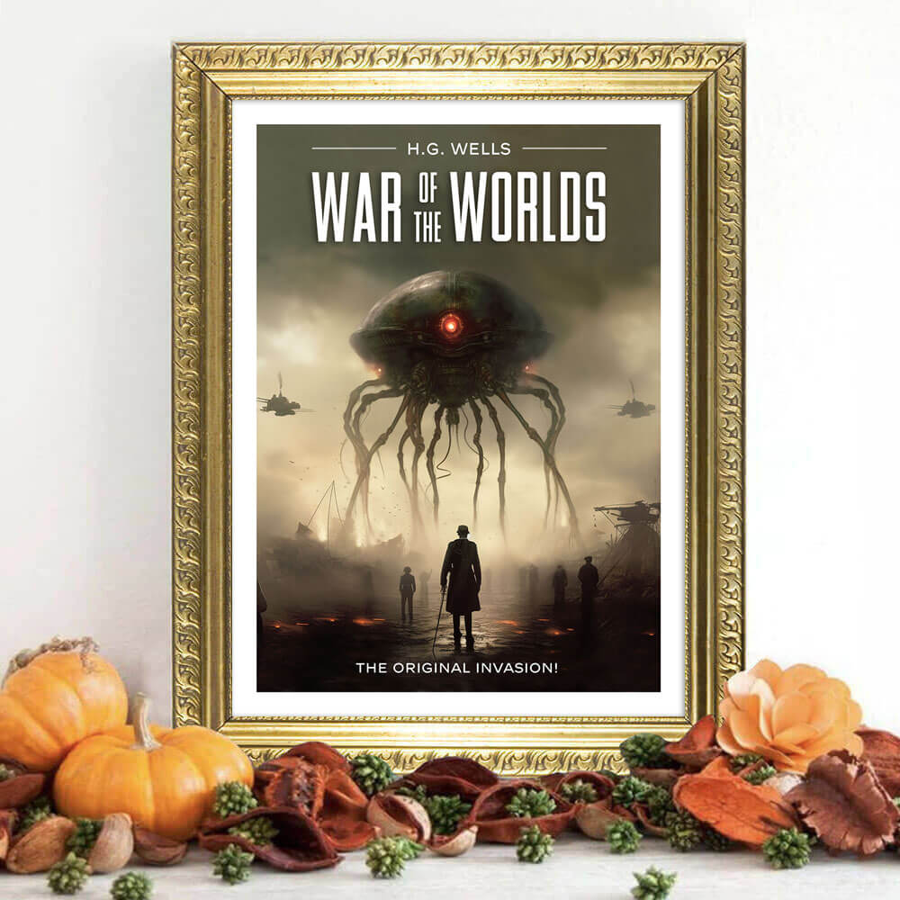 Lámina artística de la película La guerra de los mundos