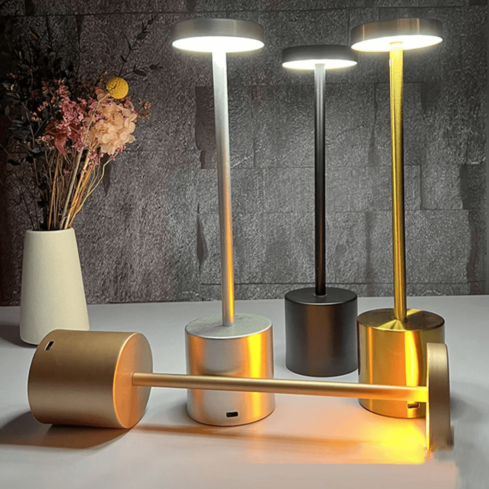 Lampes de table portables minimalistes - 4 couleurs
