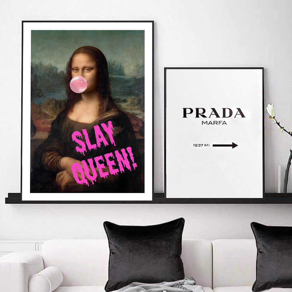 Mona Lisa, Slay Queen konsttryck - 2 stilar