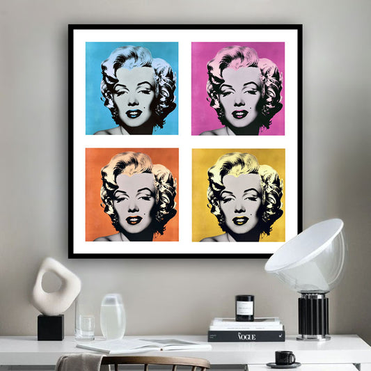 Marilyn Pop Art Print - Ealaín Inphriontáilte Saor in Aisce