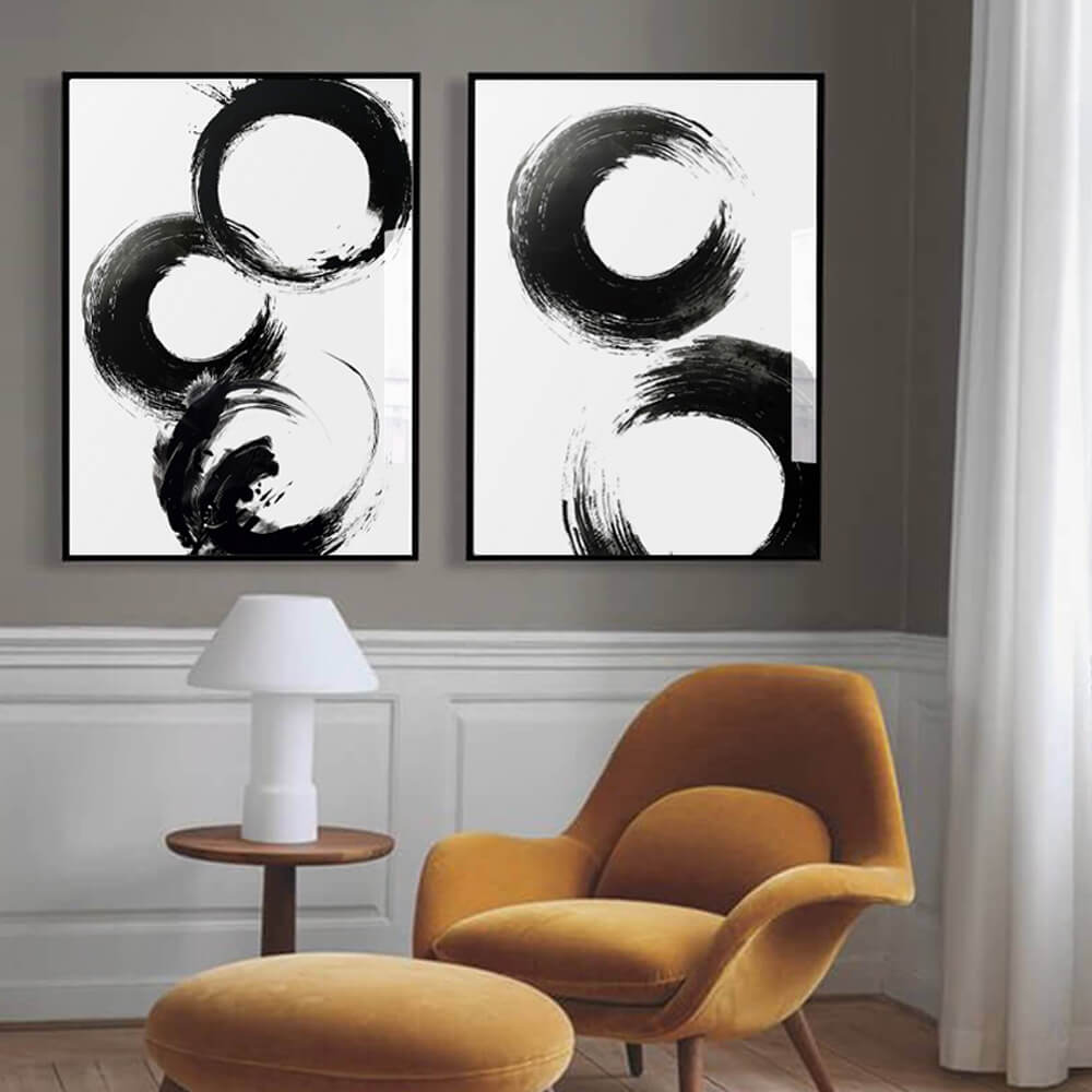 Impressão de arte abstrata moderna (B)