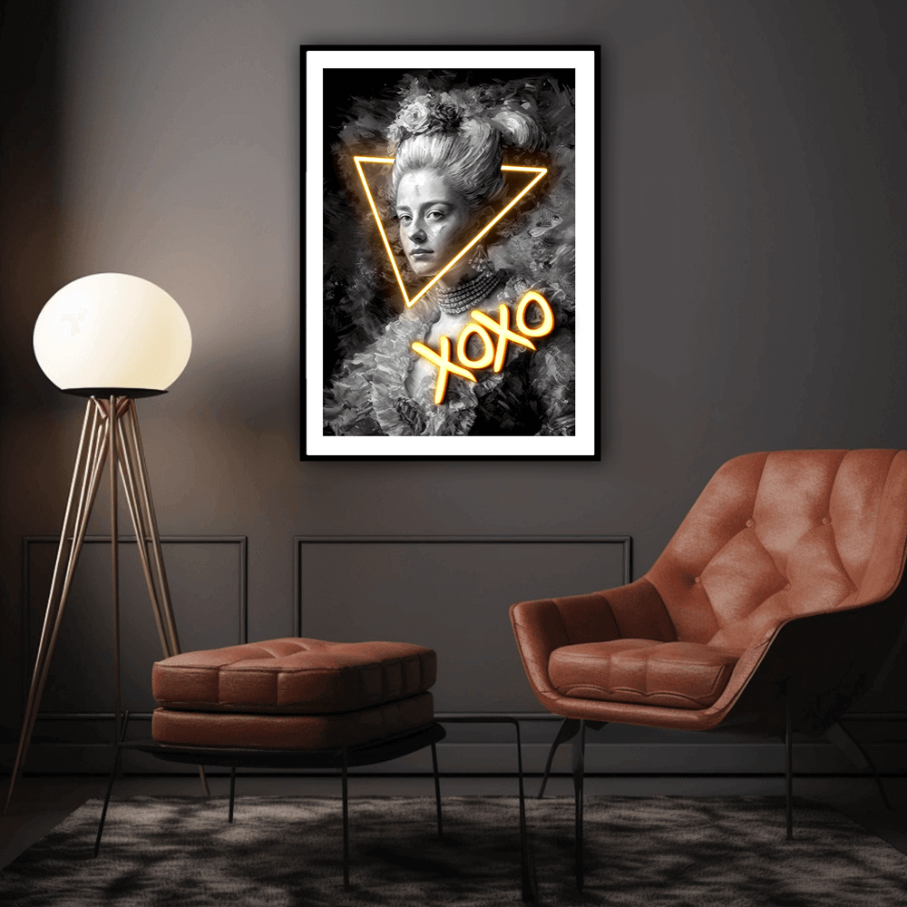 XOXO Neon Art Print