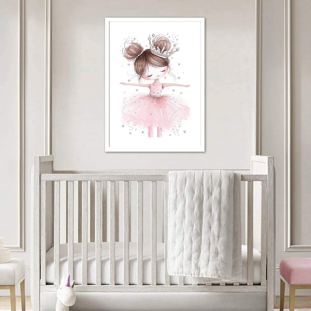 Crystal Ballerina (A) Nursery Art Print