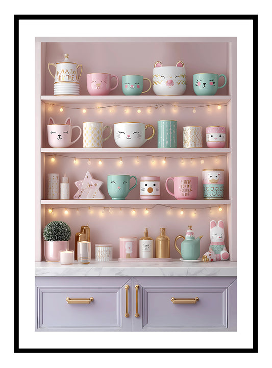 Pastel Pantry Art Print