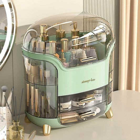 PRO Beauty Tragbarer Organizer für Make-up/Parfüm, Hautpflegeprodukte, wasserfest, Minzgrün