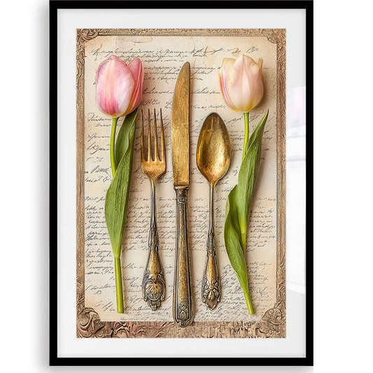 Vintage Cutlery Art Print - 2 Colours