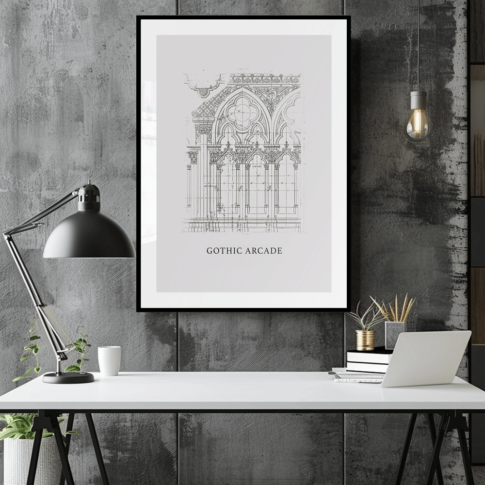 Abstrakt Gold Art Print (A)
