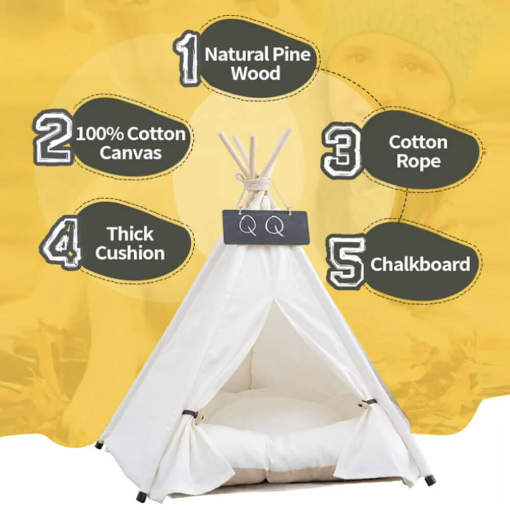 Палатка за легло Teepee за куче или котка - 6 стила