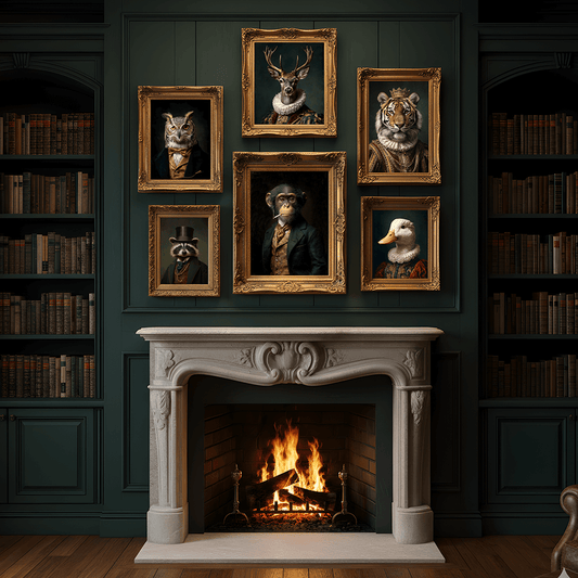 Monkey Vintage Portrait – Renaissance Art Print