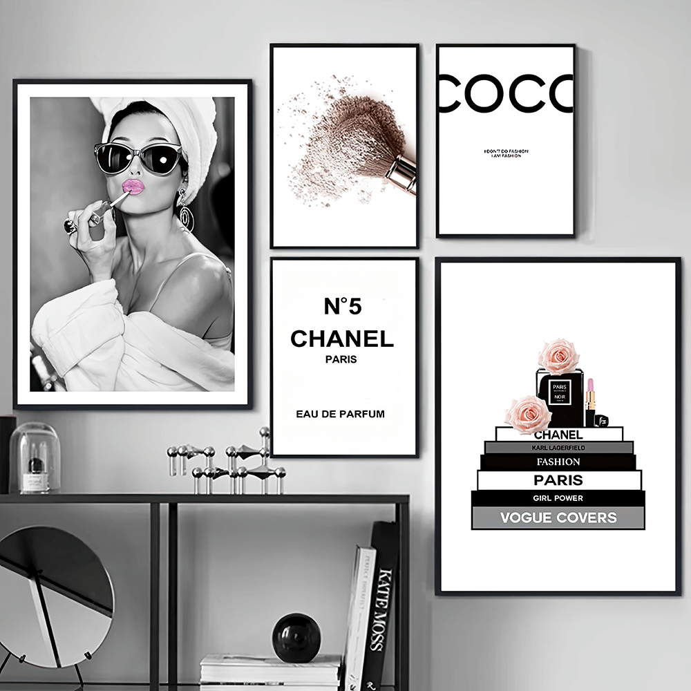 Audrey Hepburn, Pink Lipstick Art Print