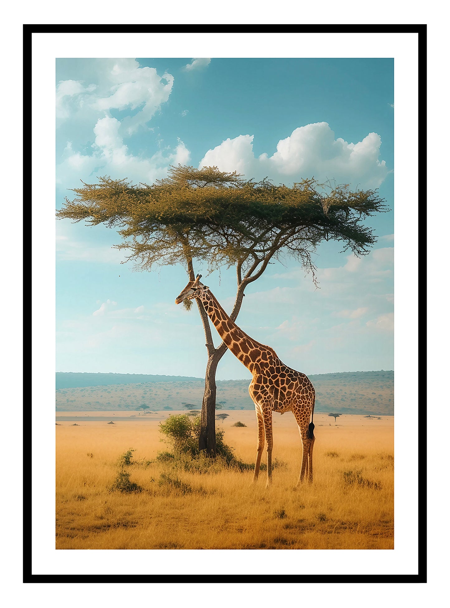 Safari Giraffe Art Print - 2 Colours