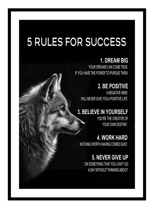 Success Rules Art Print