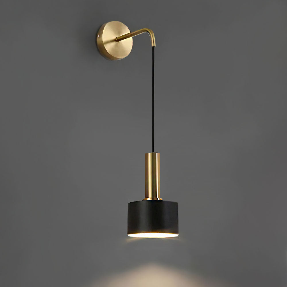 Modernist Wall Lamp - Gold or Black