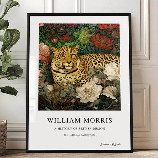 William Morris Inspired, Signed - Leopard Print
