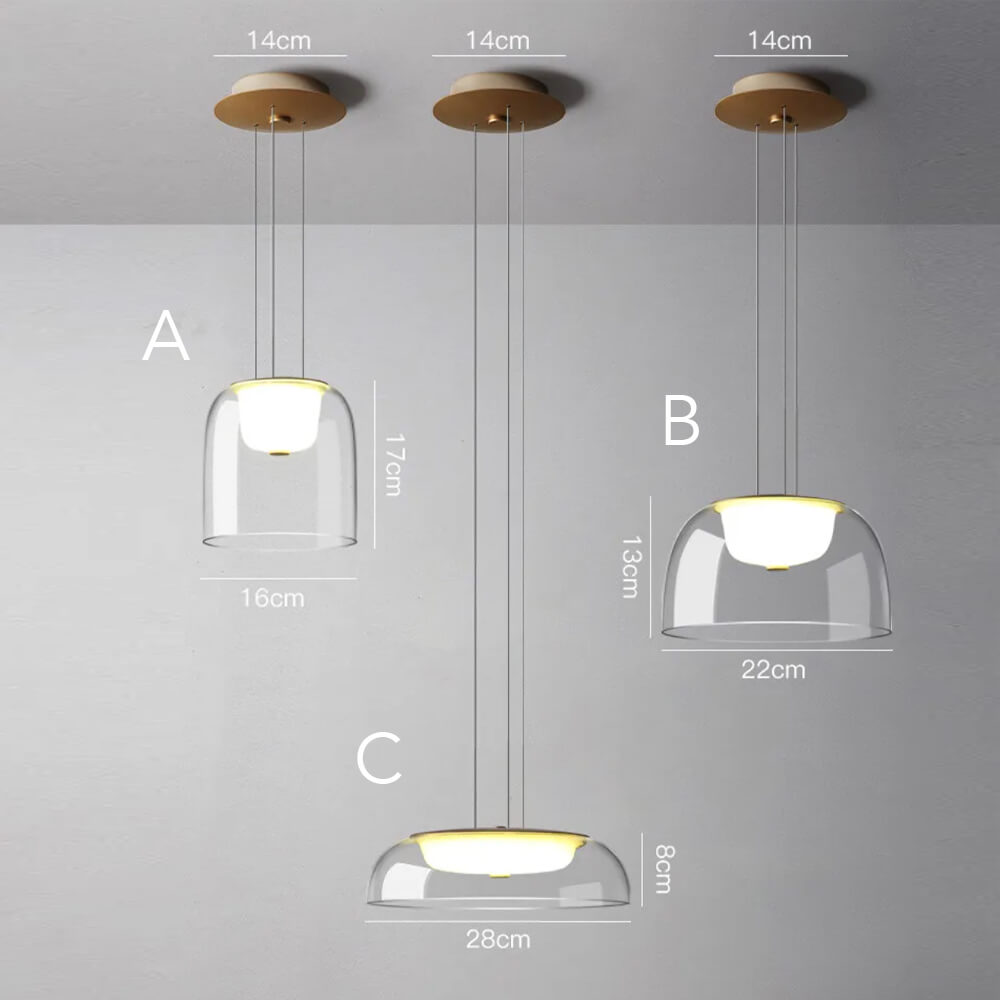 Scandi LED Ghost Pendant Liicht