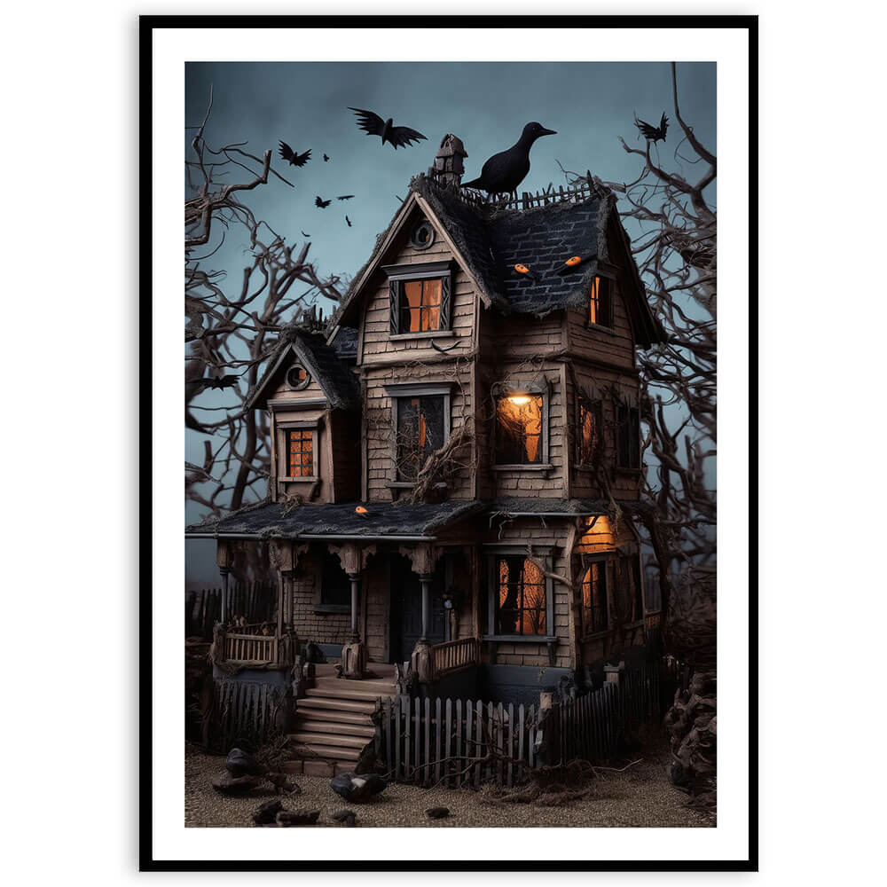 Stampa artistica della casa stregata