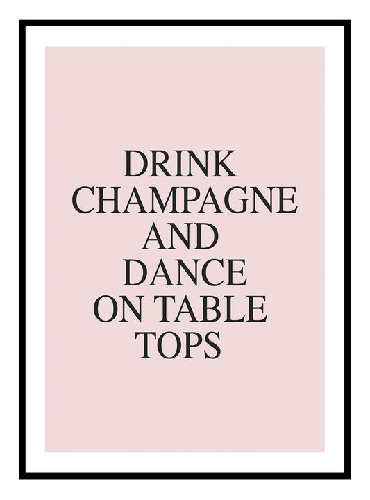 Champagne Art Print