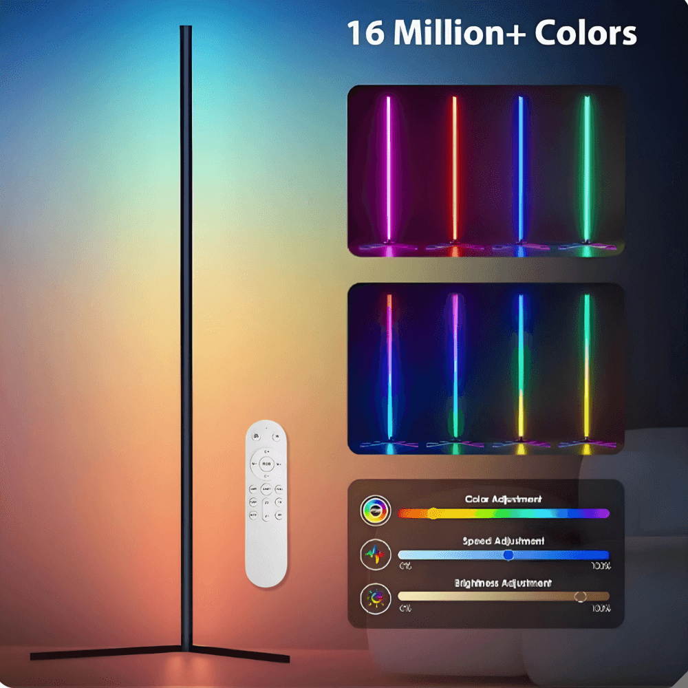 Smart Colour Change Floor Lamp with Remote Control