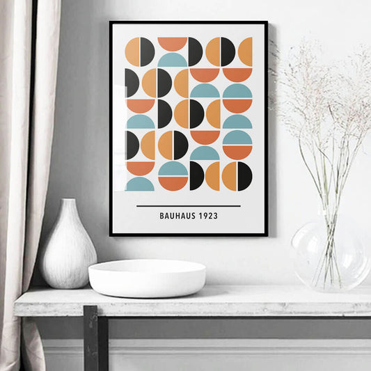 Blue/Orange Bauhaus Art Print