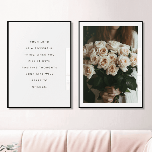 Blush Pink Roses Art Print