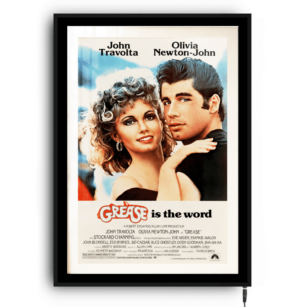 Karya Seni Bingkai Film LED Grease